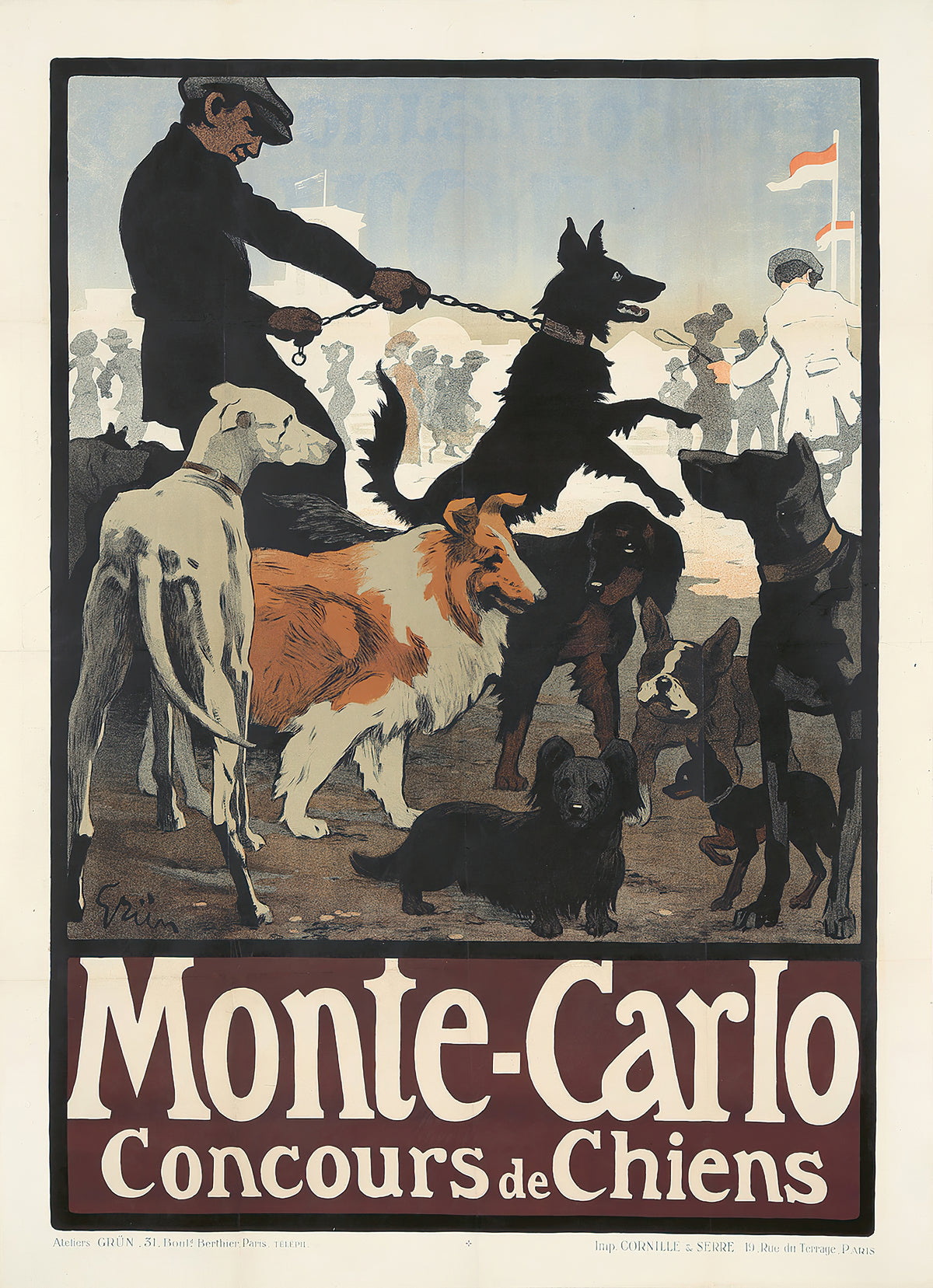 Monte-Carlo - Concours de Chiens - original artwork