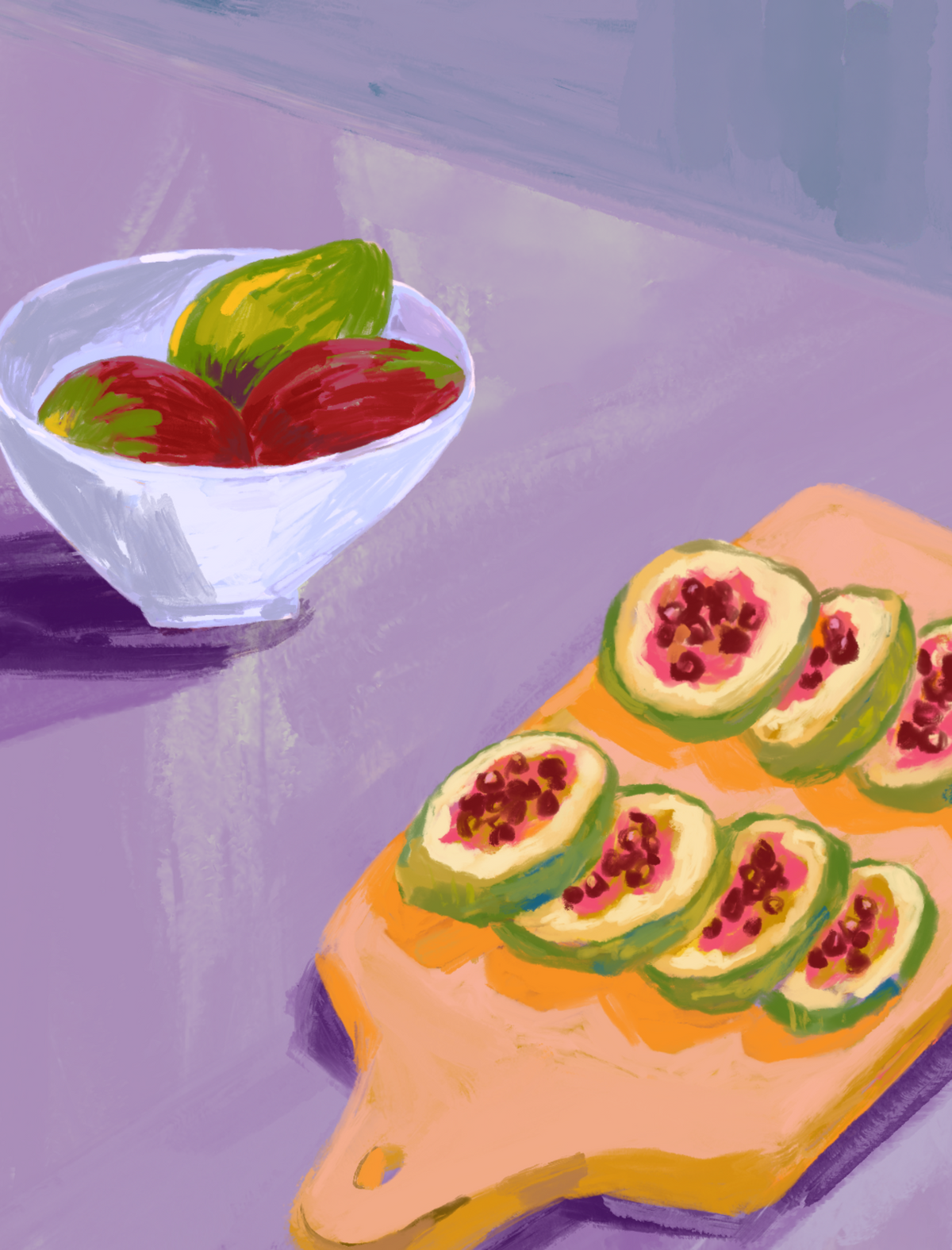 SENT Studio - Figs - original artwork