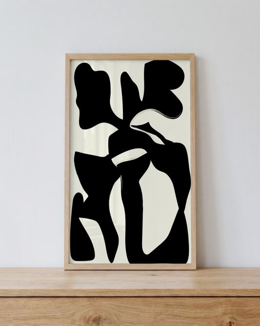 SENT Studio - Bohemian Poster No. 5 - framed print in a styled room