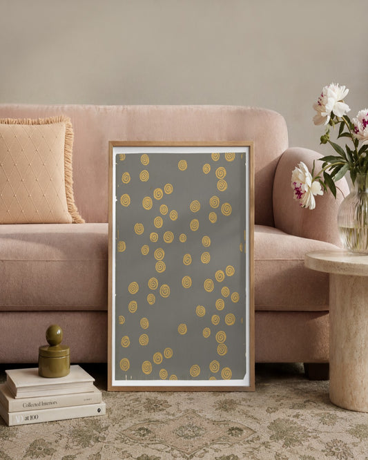 Geffroy - Sidewall - framed print in a styled room