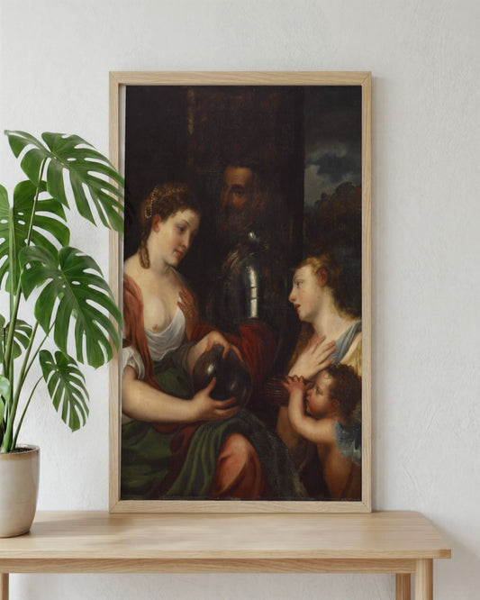 Renaissance Masters - Renaissance Masterpiece No. 76 - framed print in a styled room