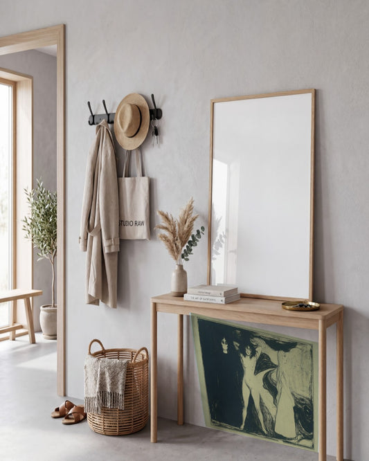 Edvard Munch - The Woman - framed print in a styled room