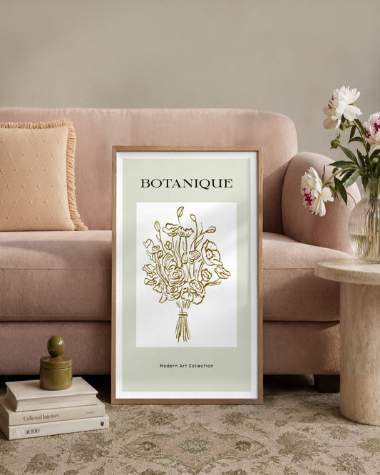 SENT Studio - Blooming Flowers Poster No. 18 - framed print in a styled room