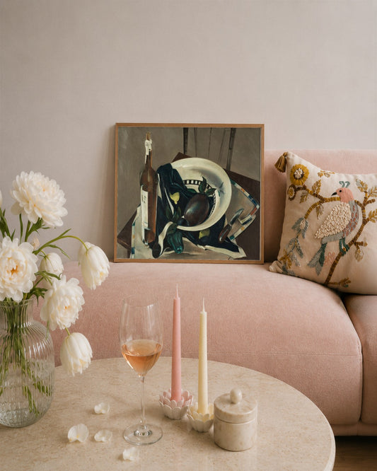 Preston Dickinson - Still Life - framed print in a styled room