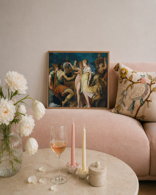 Renaissance Masters - Renaissance Masterpiece No. 242 - framed print in a styled room
