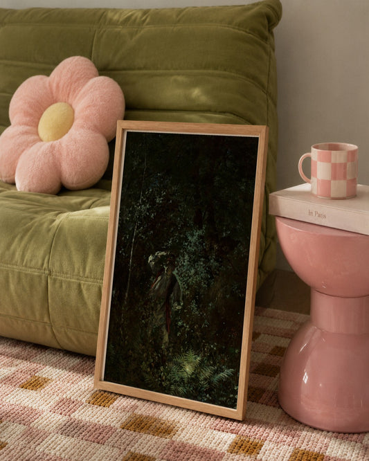 Witold Pruszkowski - Lost in the Forest - framed print in a styled room