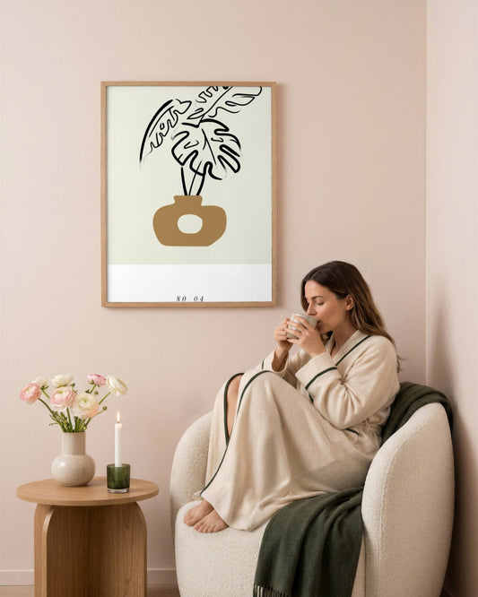 SENT Studio - Bohemian Poster No. 79 - framed print in a styled room