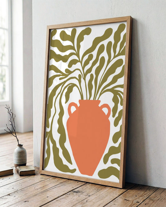 SENT Studio - Blooming Flowers Poster No. 40 - framed print in a styled room