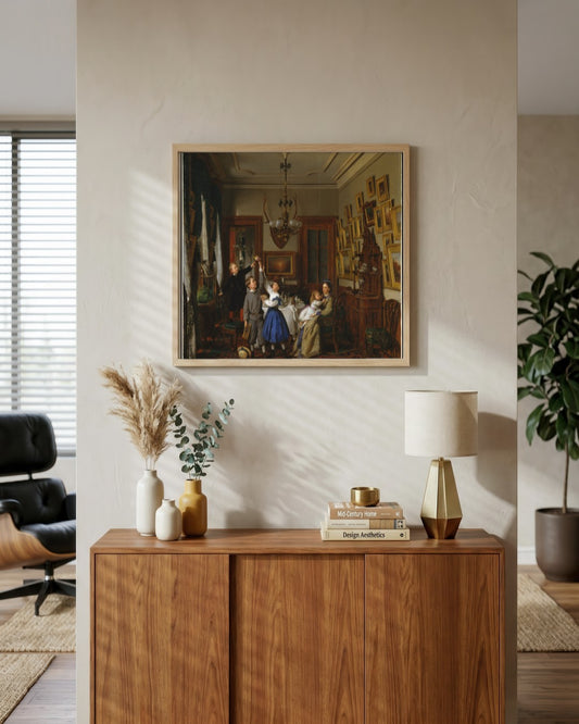 Renaissance Masters - Renaissance Masterpiece No. 143 - framed print in a styled room