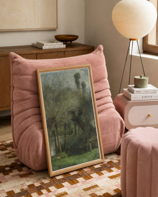 Fernand Pelez - Willow Grove - framed print in a styled room