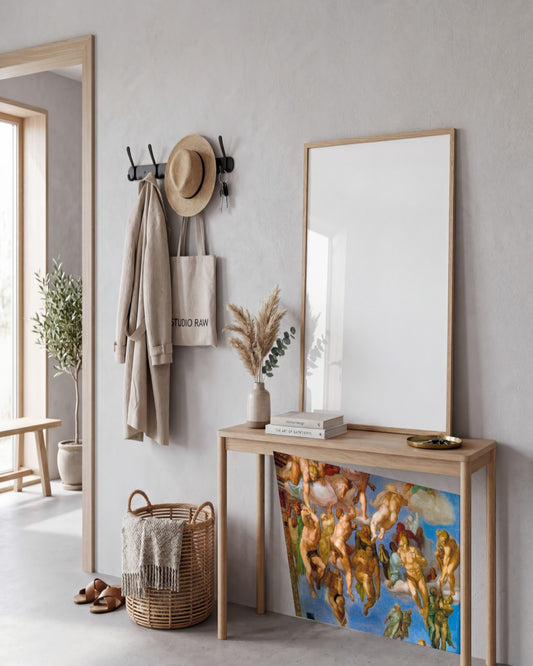 Renaissance Masters - Ascent of the Blessed - framed print in a styled room