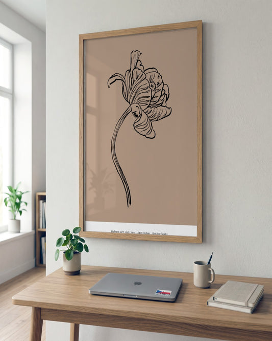 SENT Studio - Blooming Flowers Poster No. 37 - framed print in a styled room