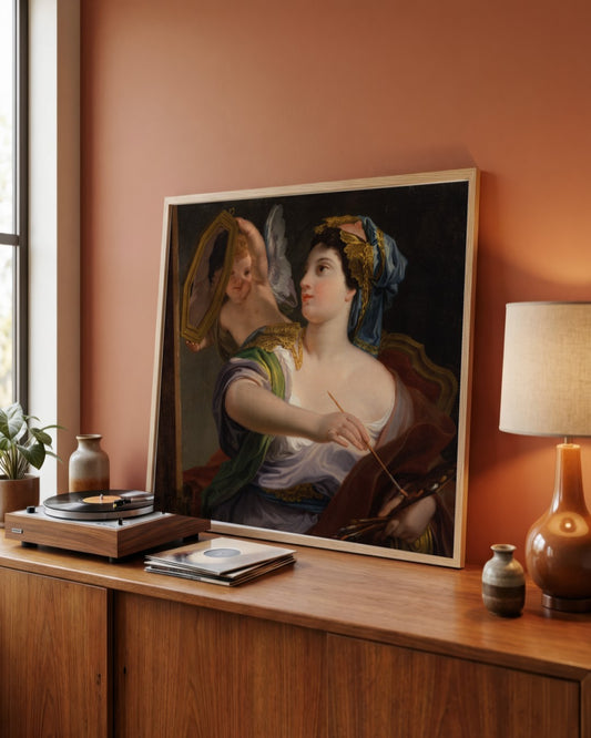 Renaissance Masters - Renaissance Masterpiece No. 68 - framed print in a styled room