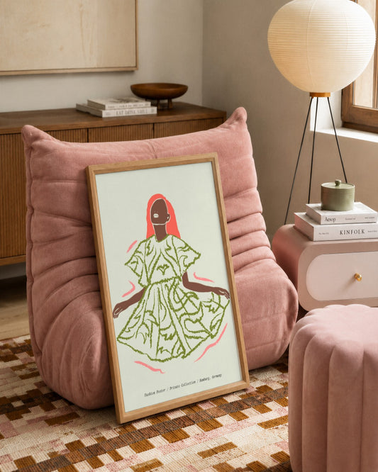SENT Studio - Blooming Flowers Poster No. 57 - framed print in a styled room