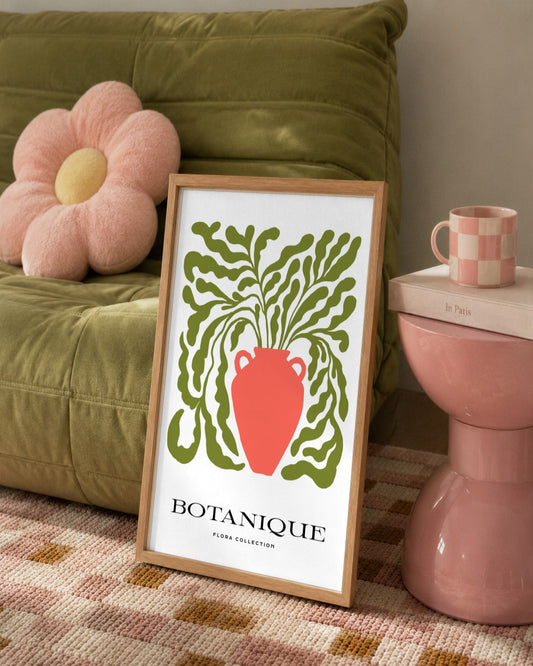 SENT Studio - Blooming Flowers Poster No. 20 - framed print in a styled room