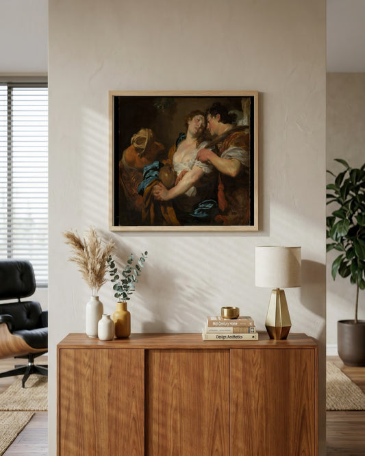 Renaissance Masters - Renaissance Masterpiece No. 128 - framed print in a styled room