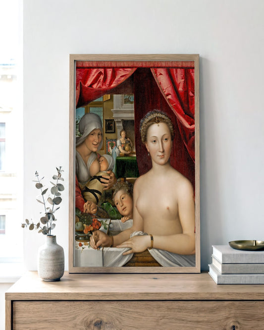 Renaissance Masters - Renaissance Masterpiece No. 40 - framed print in a styled room