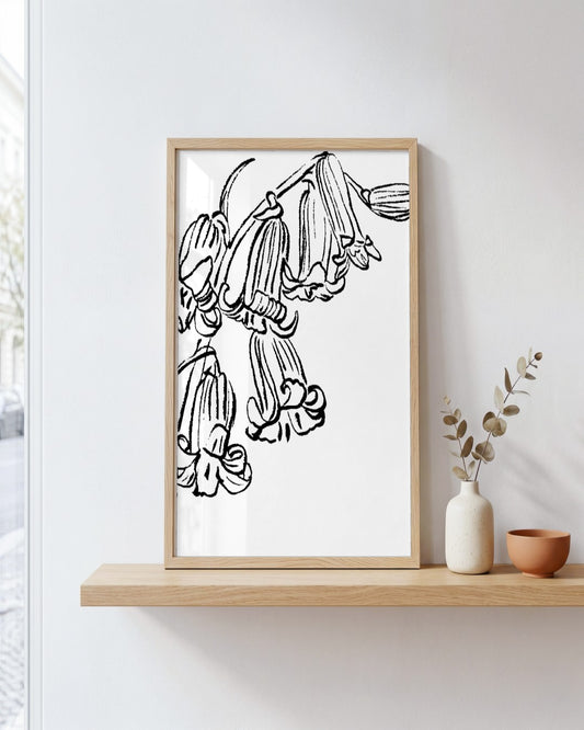 SENT Studio - Blooming Flowers Poster No. 34 - framed print in a styled room