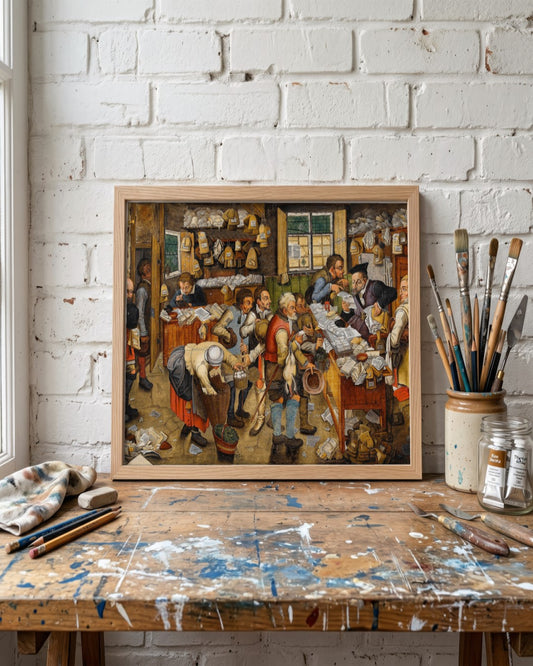 Renaissance Masters - Renaissance Masterpiece No. 37 - framed print in a styled room