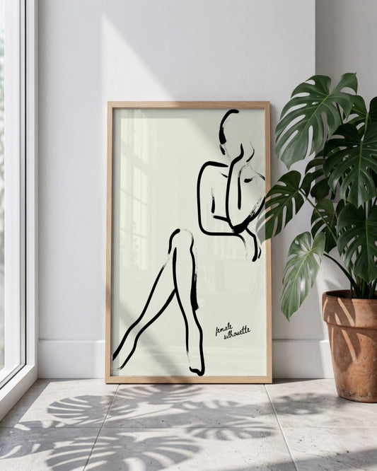 SENT Studio - Bohemian Poster No. 3 - framed print in a styled room