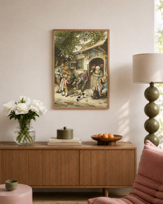 Renaissance Masters - Renaissance Masterpiece No. 374 - framed print in a styled room