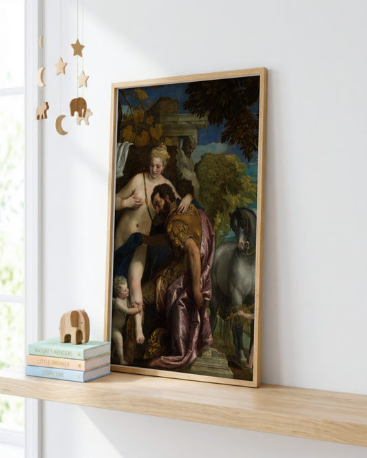 Renaissance Masters - Renaissance Masterpiece No. 132 - framed print in a styled room