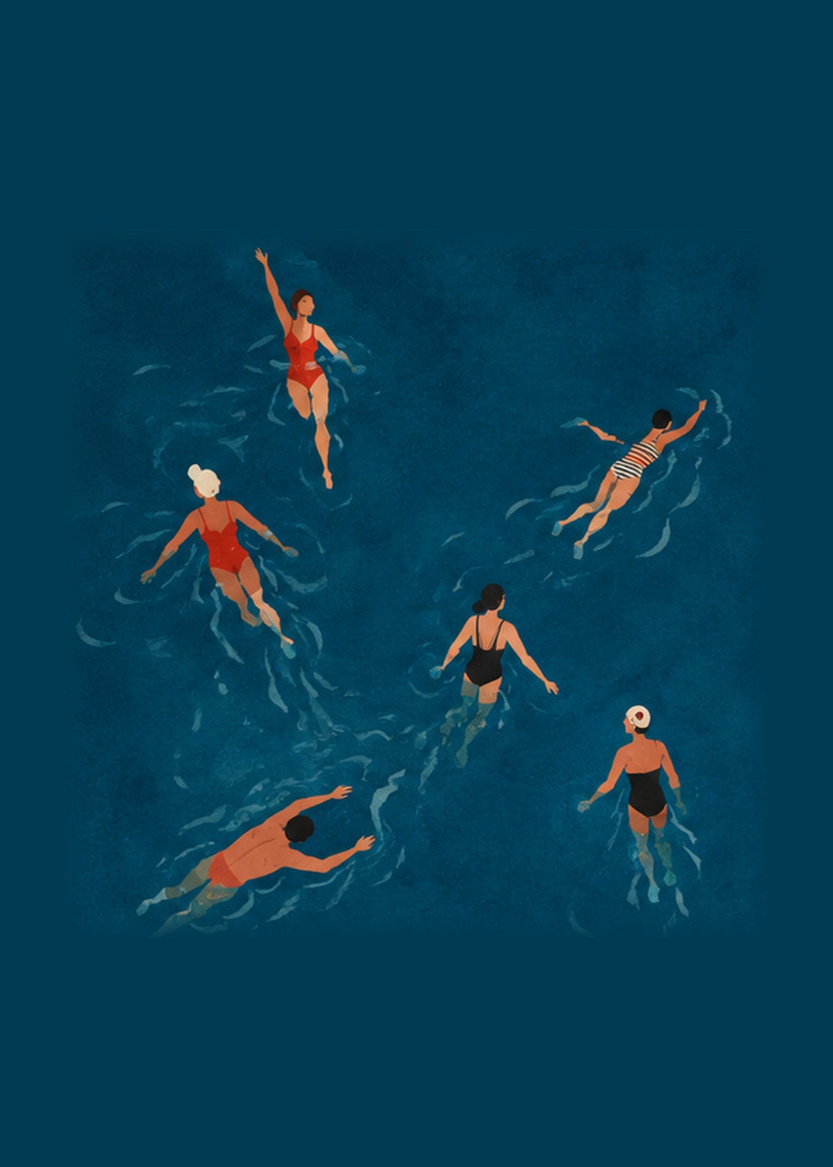 John Smart - Summer Swimmers - original artwork