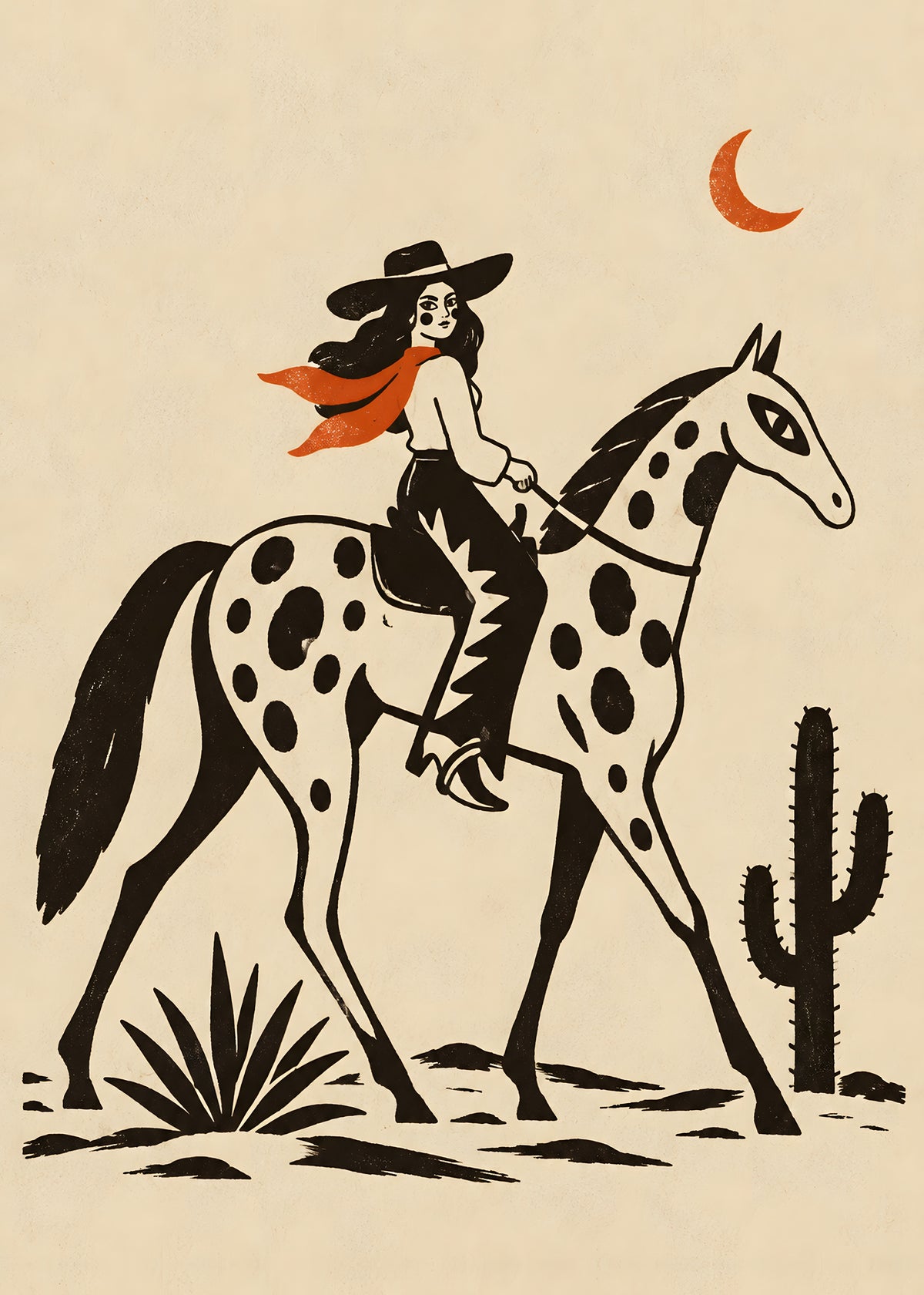 Elise Savoy - Desert Cowgirl - original artwork