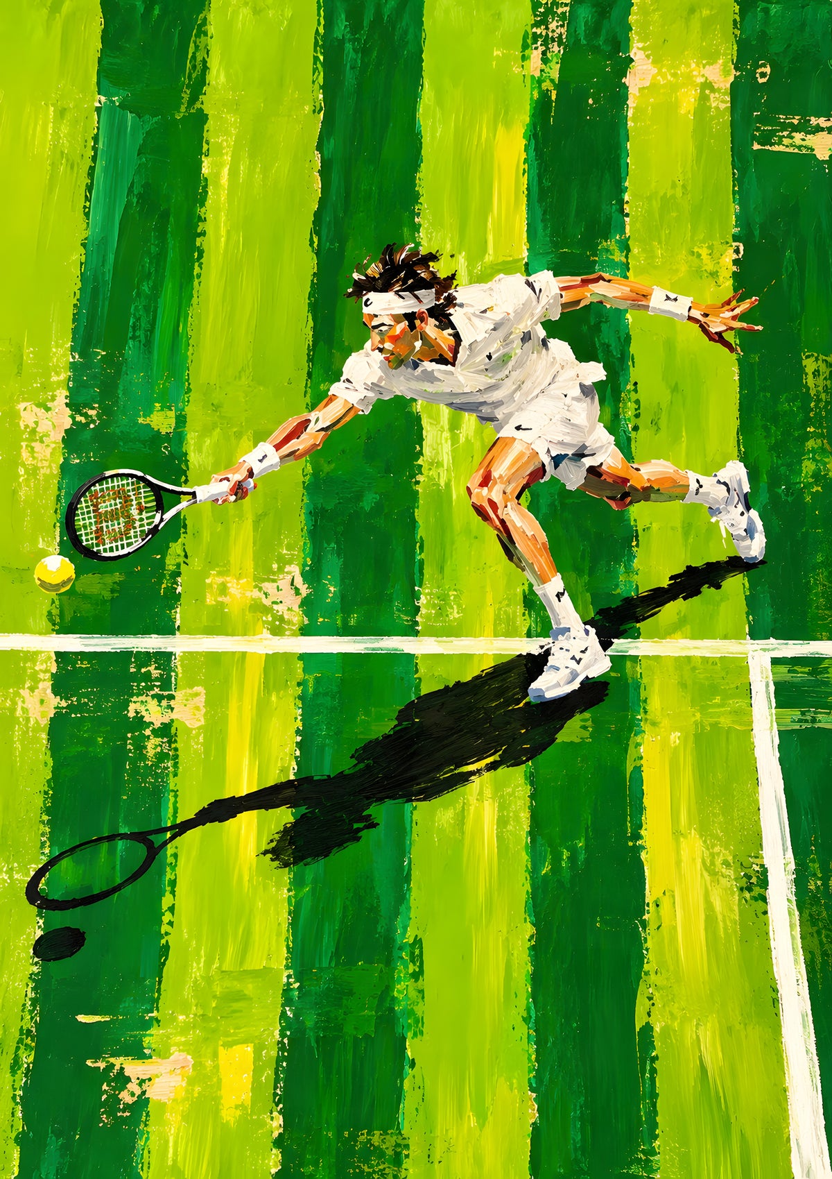 John Smart - Grass Court - original artwork