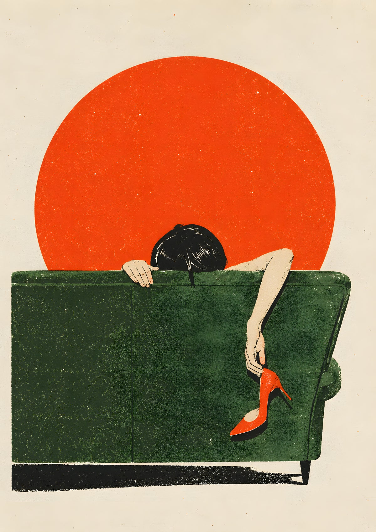 Felicity Hastings - Sunset Sofa - original artwork