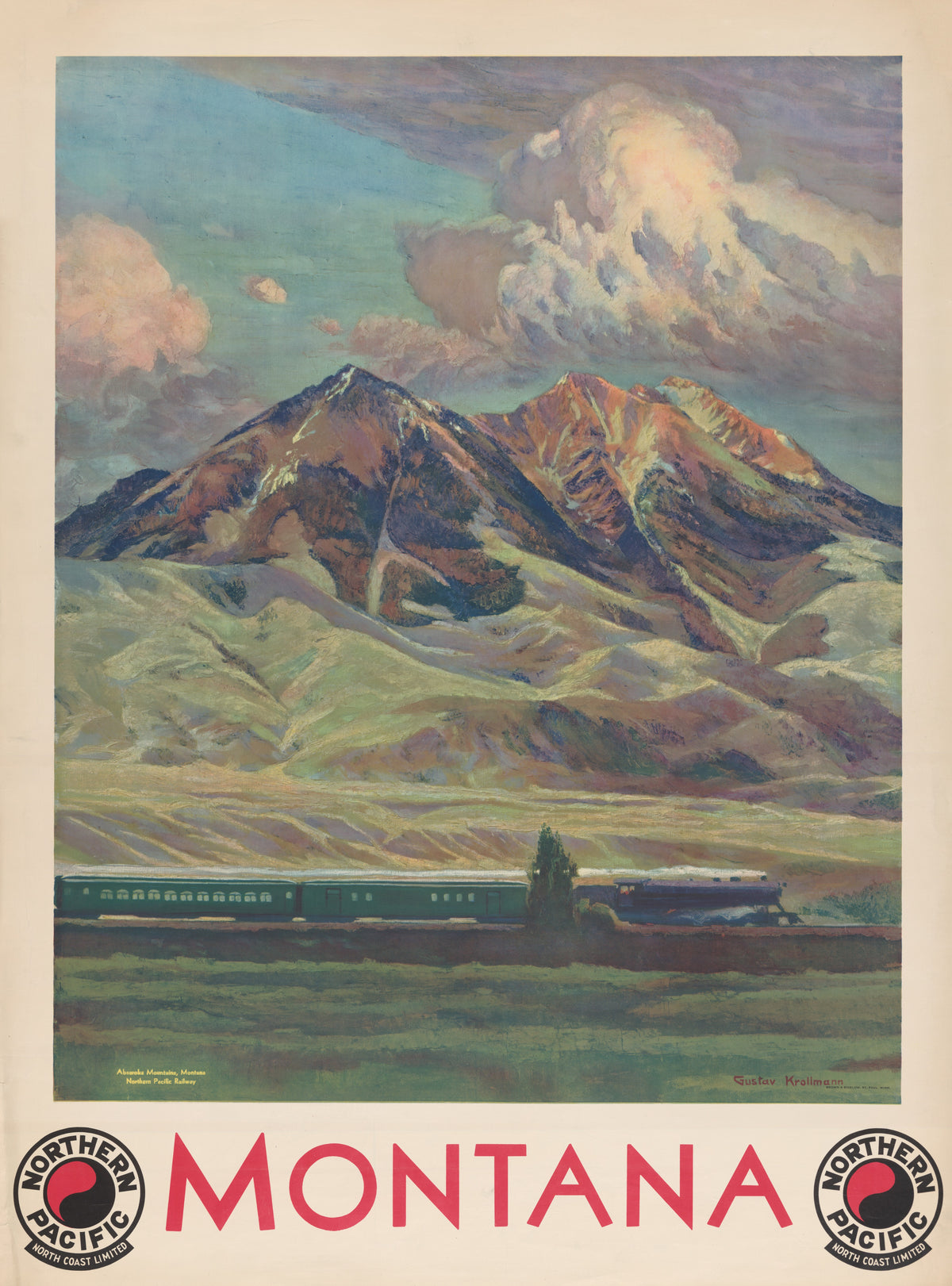 Northern Pacific - Montana (1920) - original artwork
