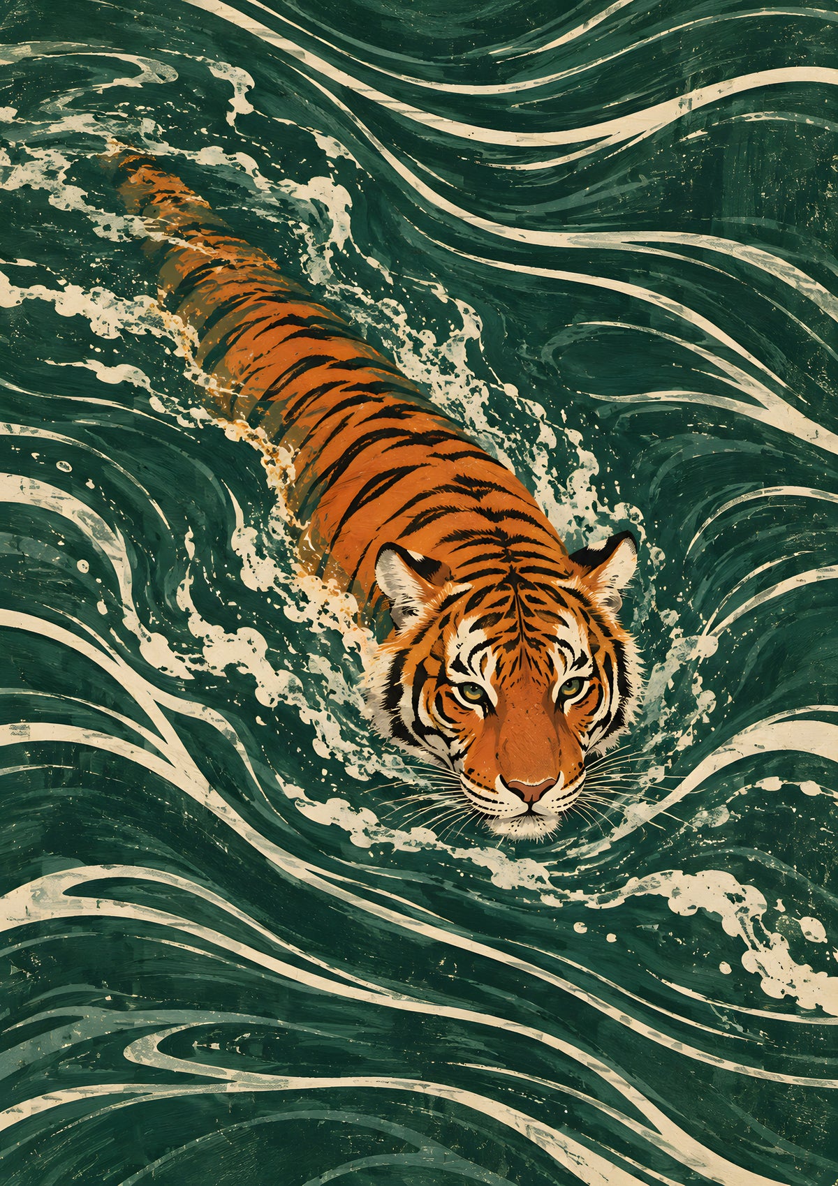 Gracie Cole - Tiger Tide - original artwork