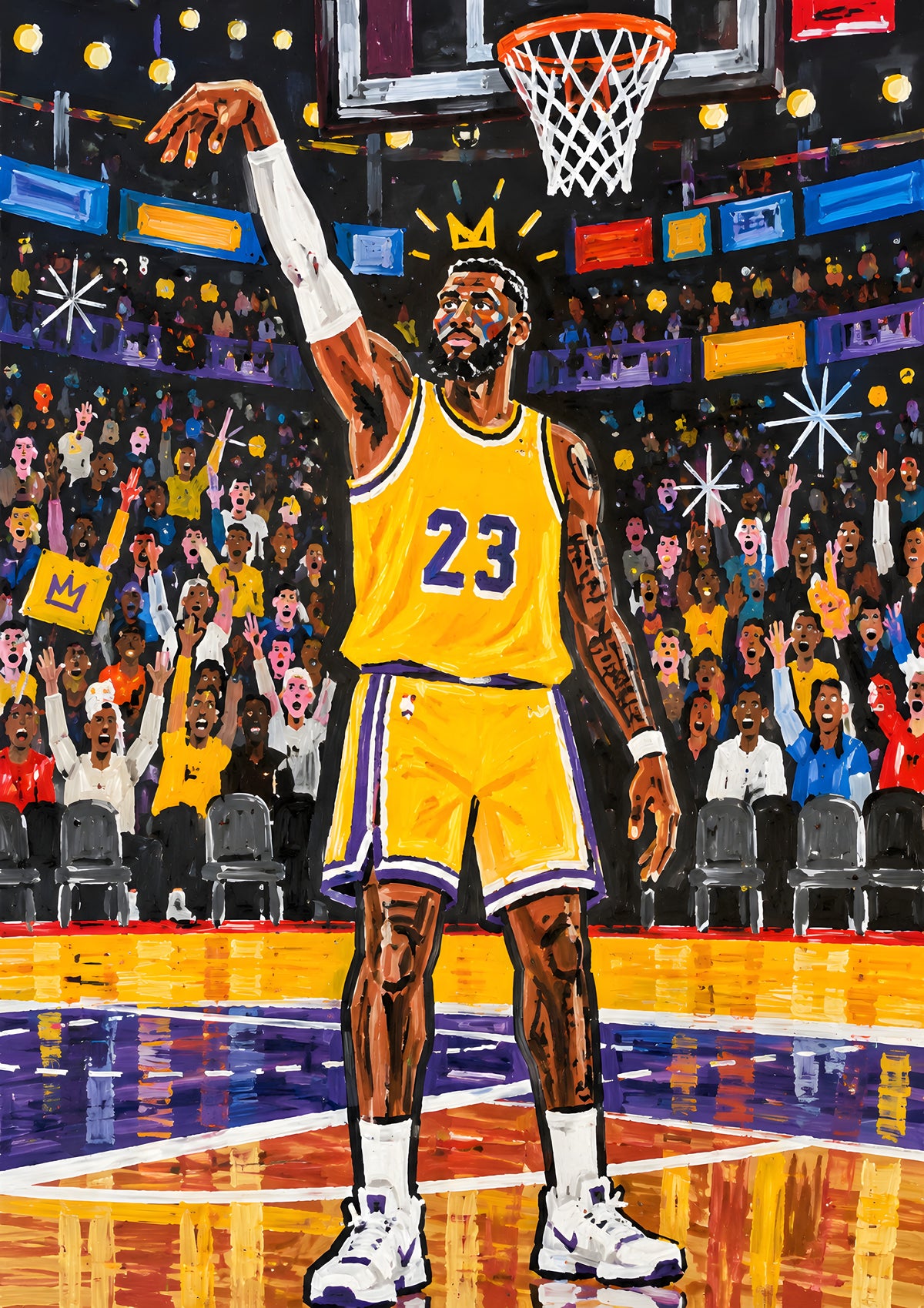 John Smart - Court Vision - original artwork