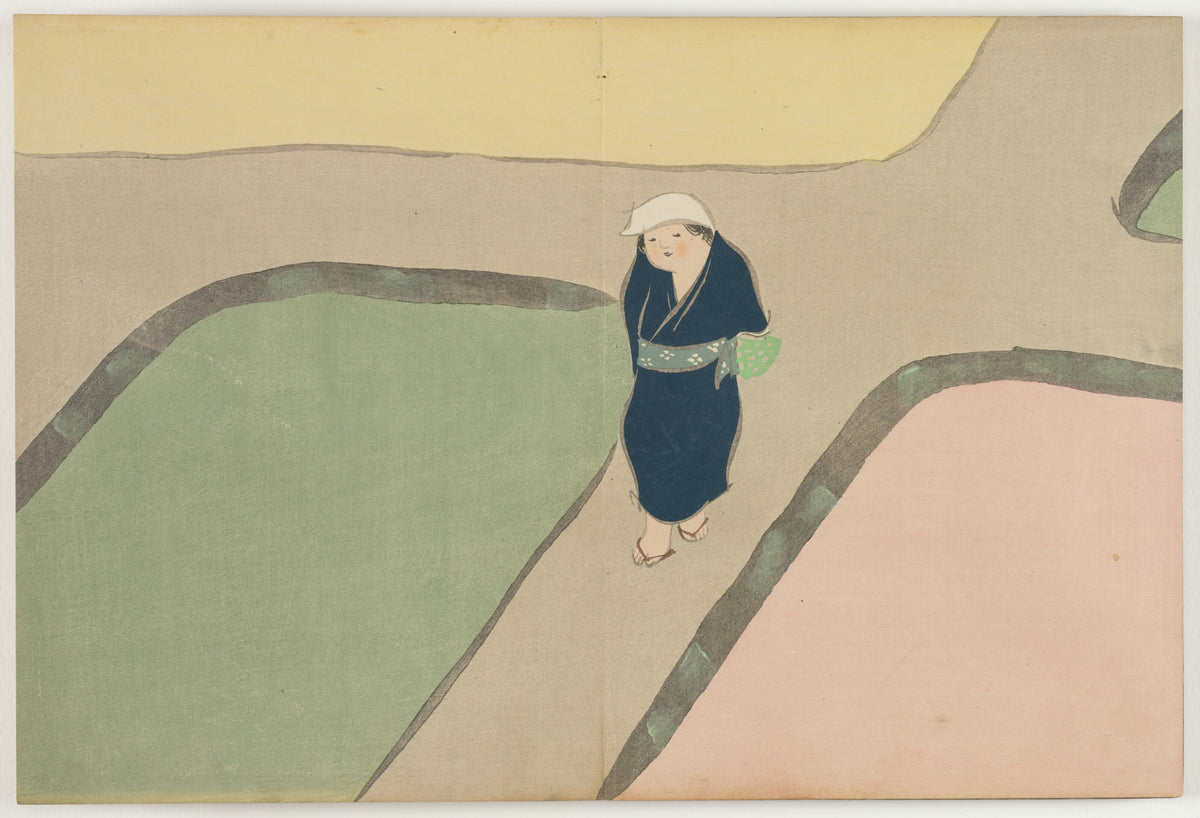 Kamisaka Sekka - Flowers of a Hundred Worlds (Momoyogusa): Spring Field (Haru no tanomo)