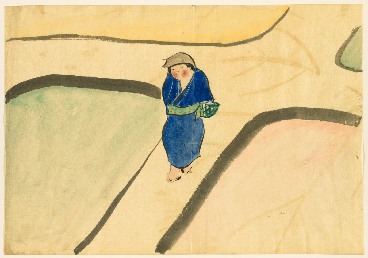 Kamisaka Sekka - Flowers of a Hundred Worlds (Momoyogusa): Spring Field (Haru no tanomo)