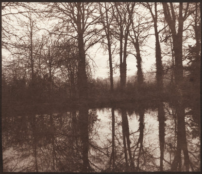 William Henry Fox Talbot - Winter Trees Reflected in a Pond