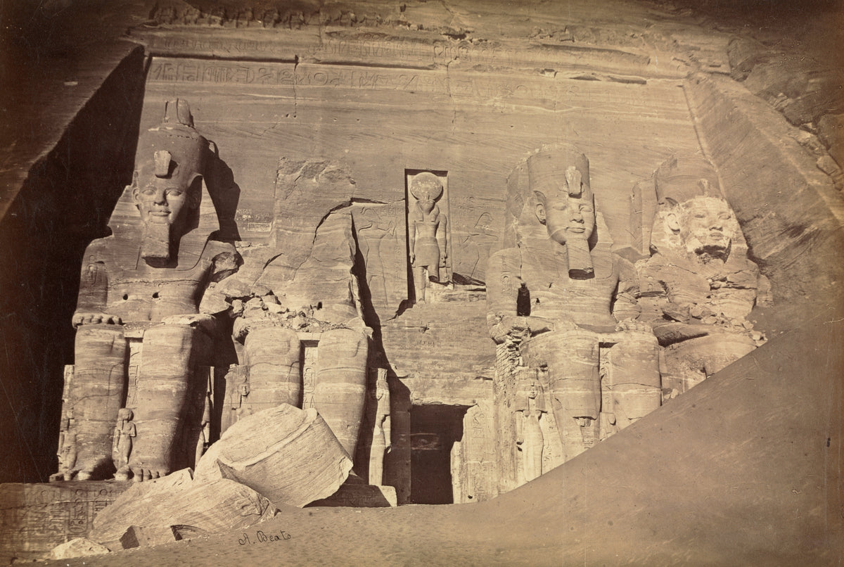 Antonio Beato - Temple of Ramesses II, Abu Simbel