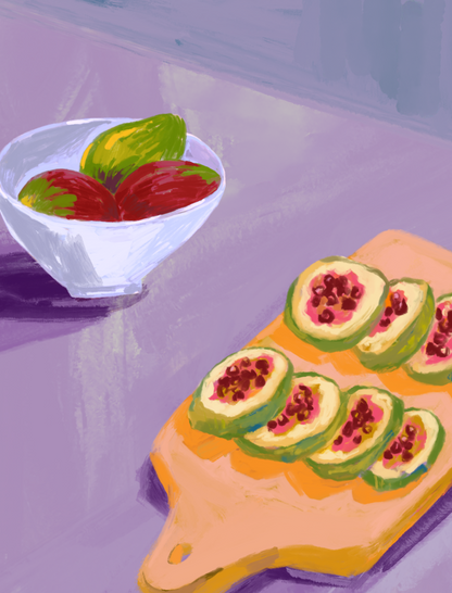 SENT Studio - Figs - original artwork