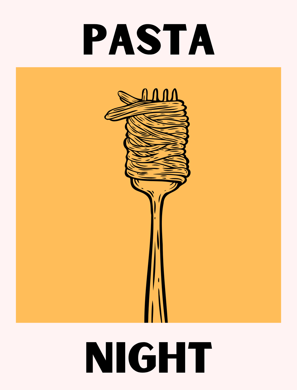 Pasta Night - original artwork