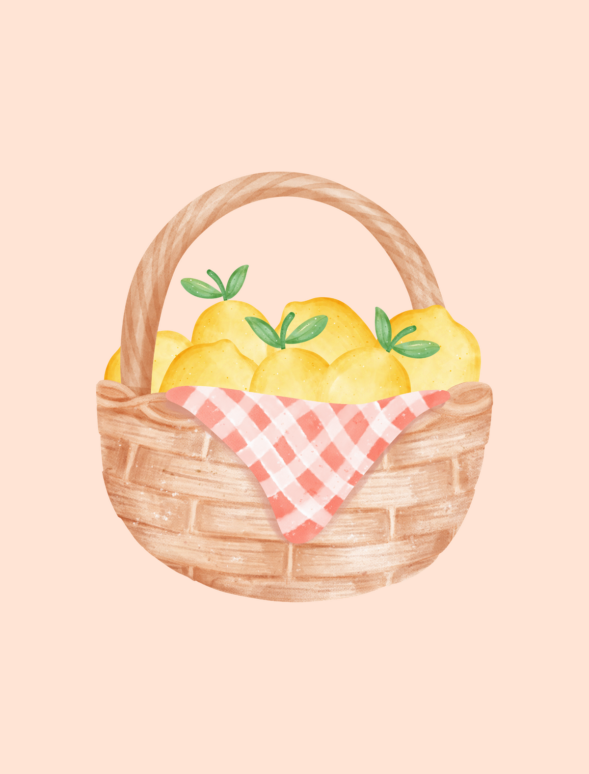 SENT Studio - Lemon Basket - original artwork