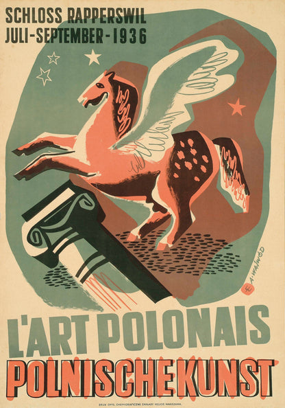 L'Art Polonais - Schloss Rapperswil (1936) - original artwork