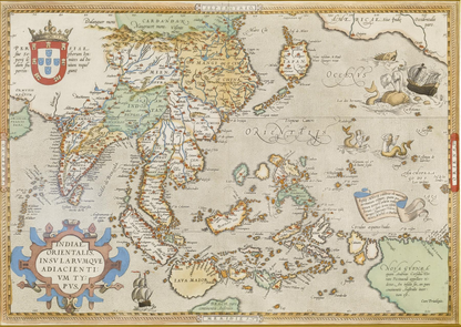 Abraham Ortelius - Map of the East Indies