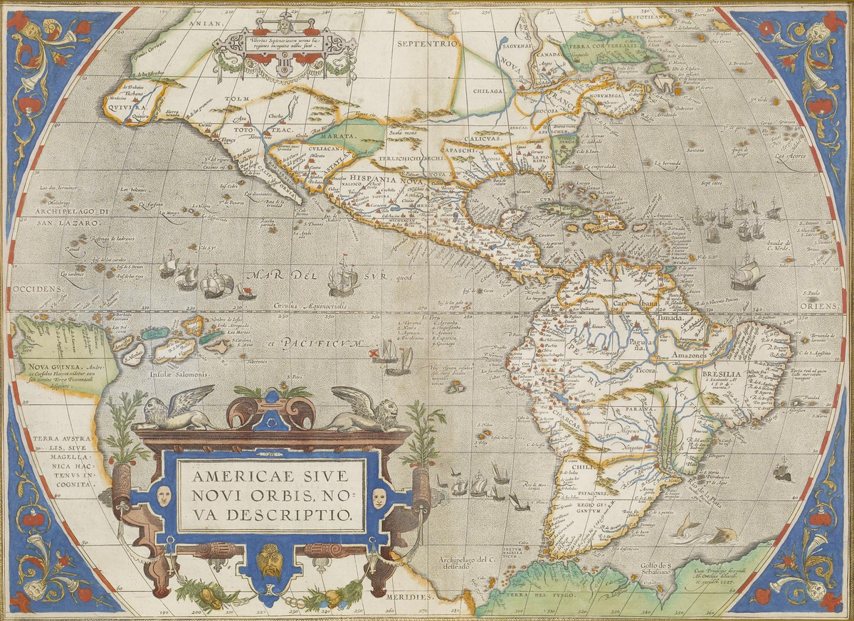 Abraham Ortelius - Map of the Americas