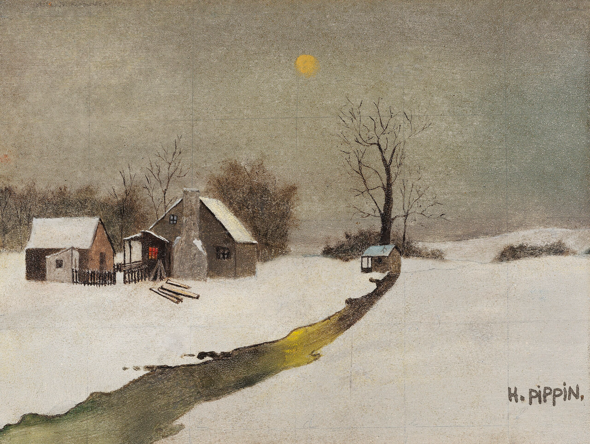 Horace Pippin - Snowy Farmhouse