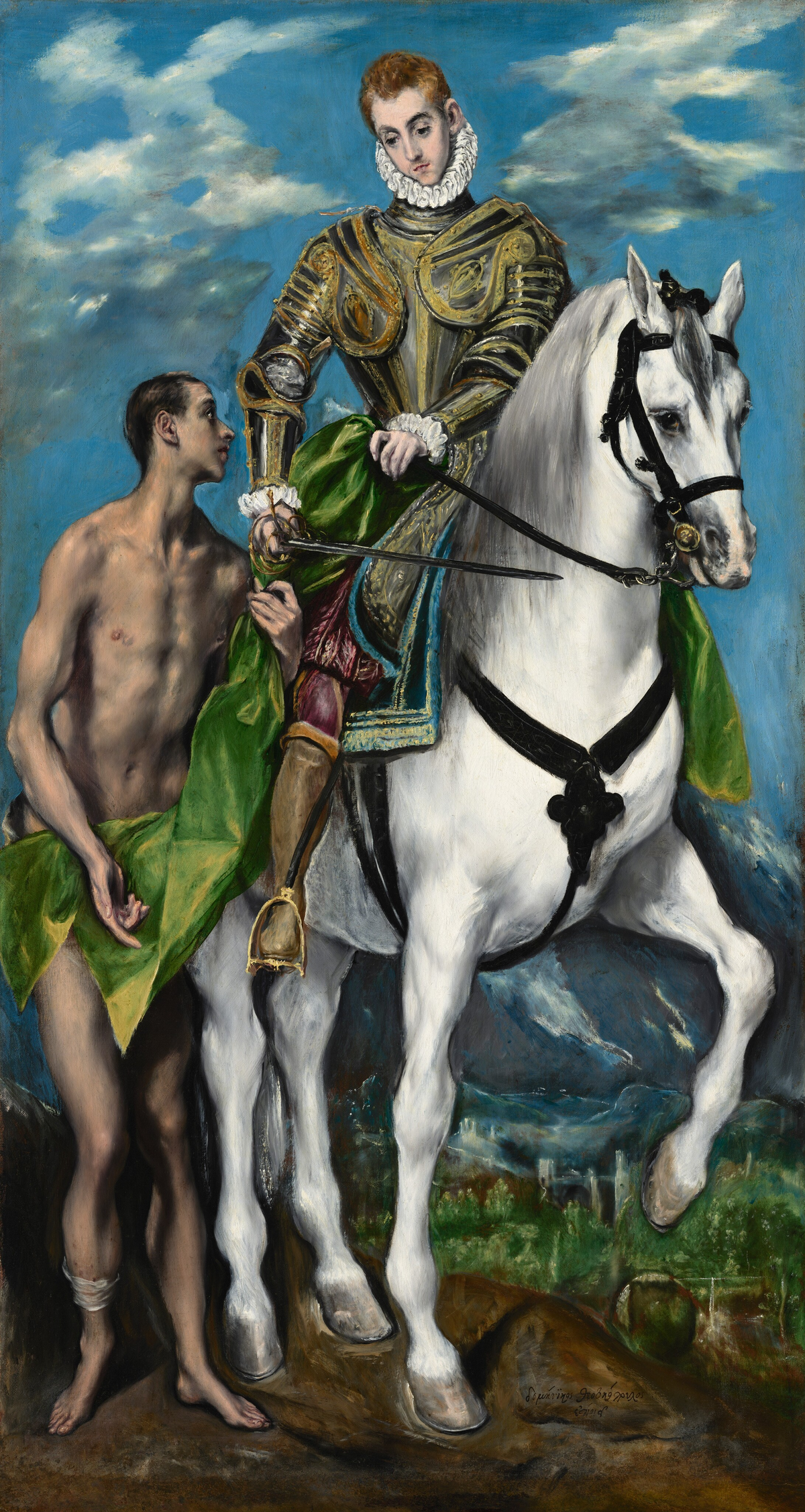 El Greco - Saint Martin and the Beggar II