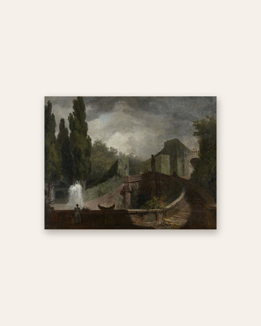 Jean-HonorÃ© Fragonard - Villa Garden with Fountain