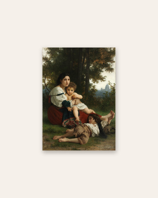 William-Adolphe Bouguereau - Resting Mother and Children