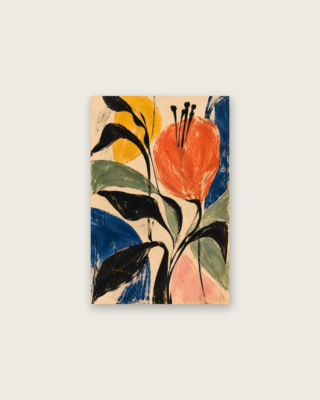 Faris Mcgee - A Vertical Abstract Expressionist Painting Illus