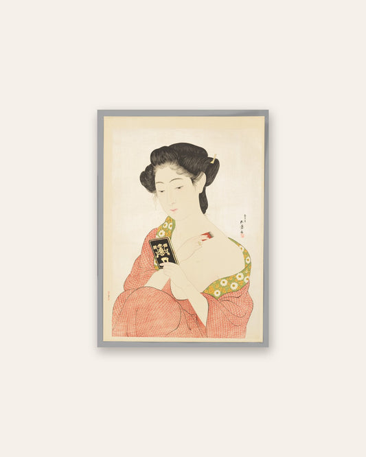 Hashiguchi Goyō - Woman Applying Makeup
