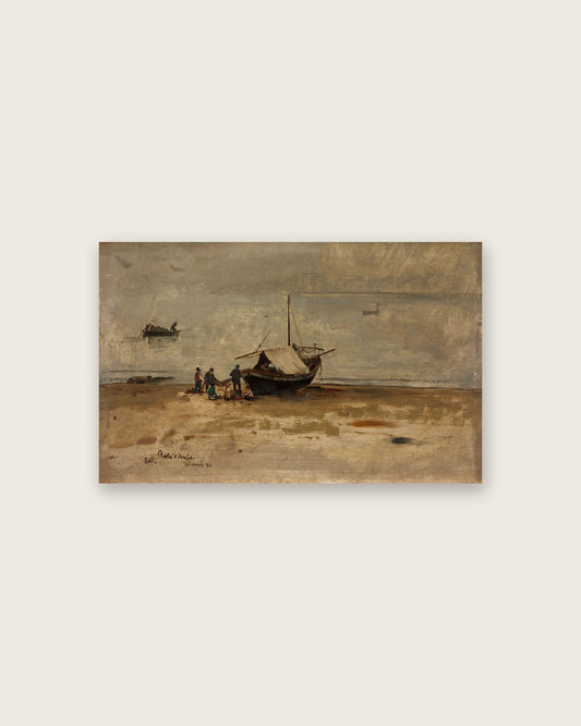 Eilif Peterssen - Fishing Boat on the Beach